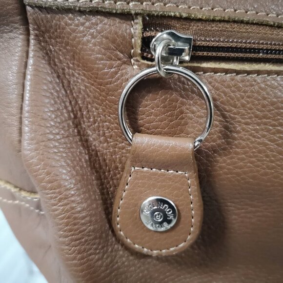 Stone Mountain Ladies Dark Brown Genuine Leather Wide Strap Crossbody / Shoulder - Picture 4 of 14